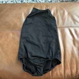 Black dance leotard